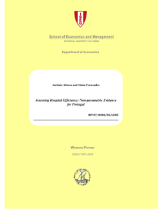 Assessing Hospital Efficiency: Non-parametric Evidence for Portugal