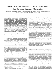 Toward Scalable Stochastic Unit Commitment - Part 1