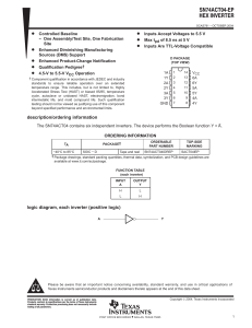 SN74ACT04-EP - Texas Instruments