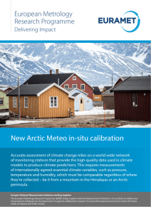 New Arctic Meteo in-situ calibration