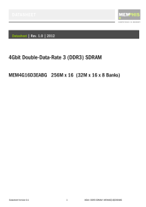 4Gbit Double-Data-Rate 3 (DDR3) SDRAM