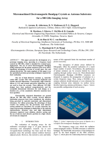 micromachined electromagnetic bandgap crystals as