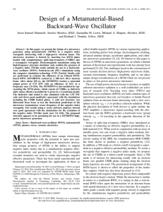 Design of a Metamaterial-Based Backward-Wave Oscillator