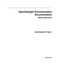 OpenDaylight Documentation Documentation