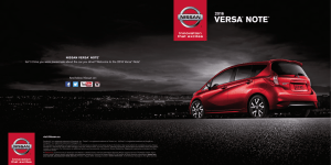 Nissan 2016 Versa Note Brochure