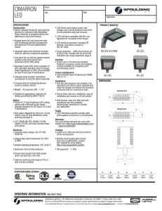 cimarron led - Hubbell Outdoor Lighting