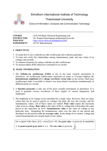 AC Measurement - Sirindhorn International Institute of Technology