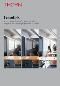 SensaLink - the Thorn Lighting website