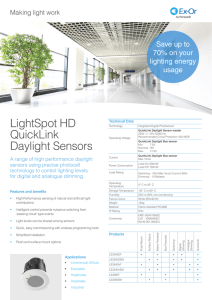 LightSpot HD QuickLink Daylight Sensors