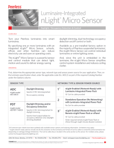 Integrated nLight Micro Sensor Guide