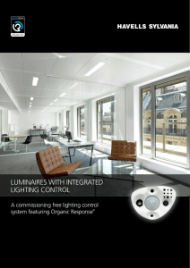 LUMINAIRES WITH INTEGRATED LIGHTING CONTROL