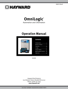 OmniLogic® Operation Manual