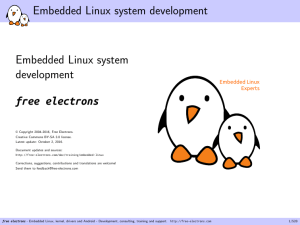 Embedded Linux system development Embedded
