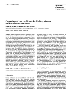Comparison of rate coefficients for rydberg electron and free