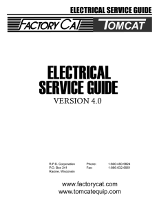Factory Cat Electrical Service Guide