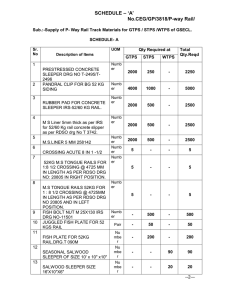 SCHEDULE – `A` No.CEG/GP/3818/P