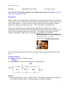 Node Voltage Method - Special Case
