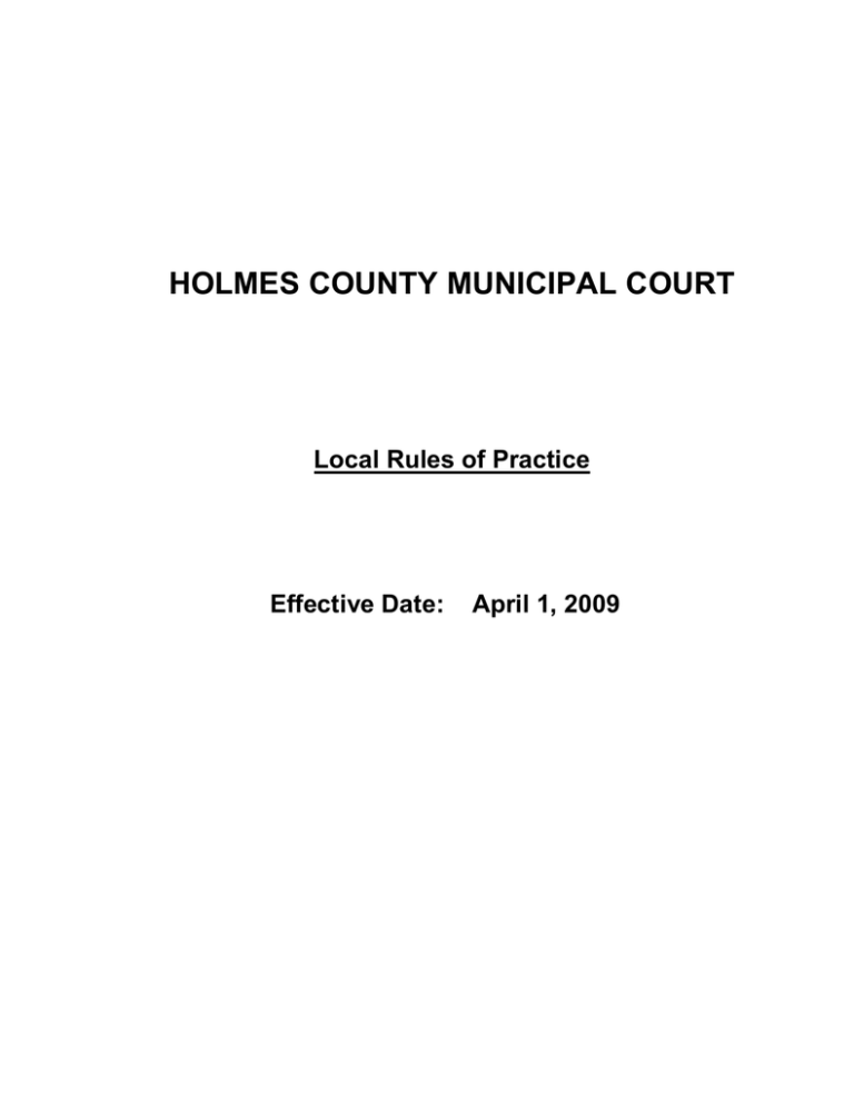 Holmes County Municipal Court