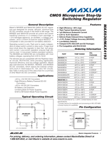 MAX630/MAX4193 DS