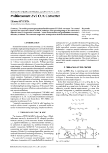 Multiresonant ZVS CUK Converter