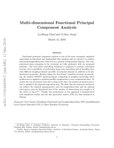 Multi-dimensional Functional Principal Component