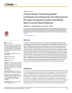 A Stock Market Forecasting Model Combining Two