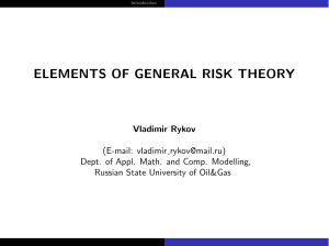 elements of general risk theory