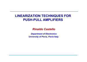 linearization techniques for push-pull amplifiers