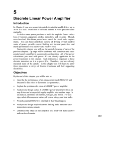 Discrete Linear Power Amplifier