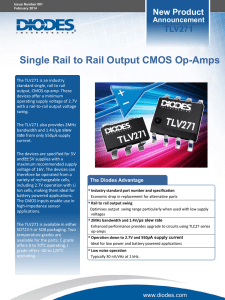 Single Rail to Rail Output CMOS Op-Amps