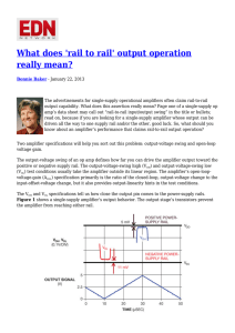 What does `rail to rail` output operation really mean?