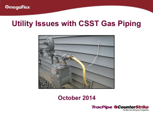 Utility Issues with CSST Gas Piping
