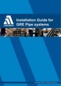 Installation Guide for GRE Pipe systems