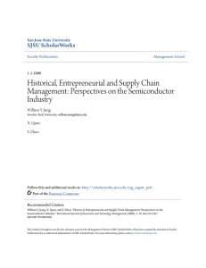 Historical, Entrepreneurial and Supply Chain Management