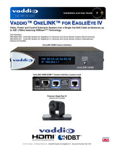 VADDIO™ ONELINK™ FOR EAGLEEYE IV