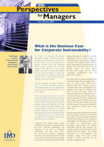 What is the Business Case for Corporate Sustainability?