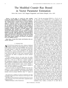 The Modified Cramer-Rao Bound In Vector Parameter Estimation