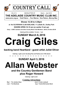 Adelaide Country Music Club Country Call - Mar