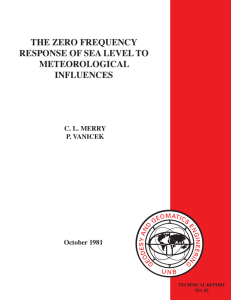 The Zero Frequency Response of Sea Level to Meteorological