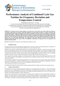 Performance Analysis of Combined Cycle Gas Turbine for