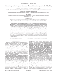 Evidence for power-law frequency dependence of intrinsic dielectric