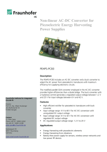 Non-linear AC-DC Converter for Piezoelectric