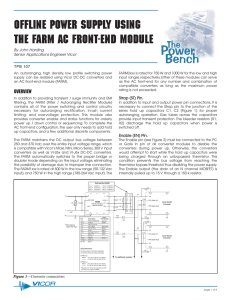 Off-Line Power Supply using the FARM AC Front-End Module