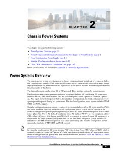 Cisco CRS 16-Slot Chassis Power Systems