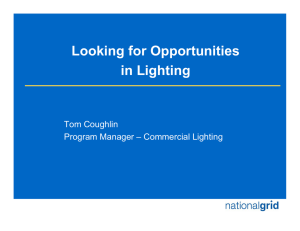 Looking For Opportunities In Lighting