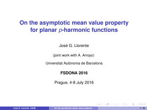 On the asymptotic mean value property for planar p