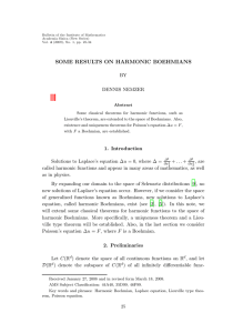 Some results on harmonic Boehmians