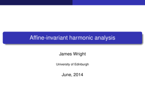Affine-invariant harmonic analysis