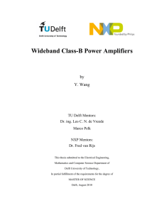 Wideband Class-B Power Amplifiers