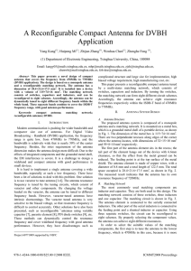 A Reconfigurable Compact Antenna for DVBH Application